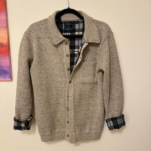 Buffalo David Bitton Beige Jacket with Plaid Interior